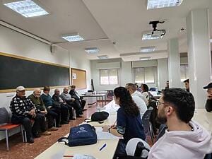 Ganaderos de la Lojeña en un coloquio de la XIII Escuela de Pastores de Andalucía